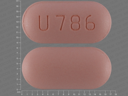 U786: (23155-117) Glipizide 5 mg / Metformin Hydrochloride 500 mg Oral Tablet by Heritage Pharmaceuticals Inc.