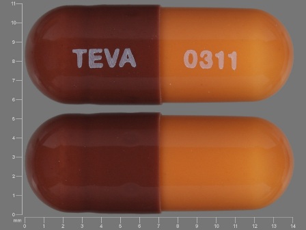 TEVA 0311: (24236-083) Loperamide Hydrochloride 2 mg Oral Capsule by Nucare Pharmaceuticals, Inc.