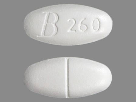 B260: (24658-260) Gemfibrozil 600 mg Oral Tablet, Film Coated by State of Florida Doh Central Pharmacy