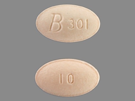 B301 10: (24658-301) Simvastatin 10 mg Oral Tablet, Film Coated by Biocon Limited
