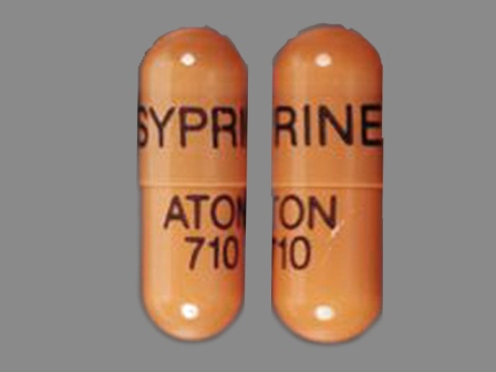 Aton 710 Syprine: (25010-710) Syprine 250 mg Oral Capsule by Aton Pharma, Inc.