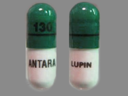 130 ANTARA LUPIN: (27437-110) Antara 130 mg Oral Capsule by Lupin Pharma