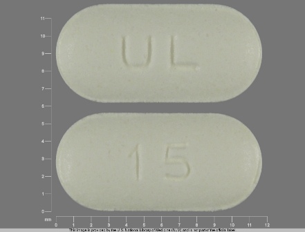 U L 15: (29300-125) Meloxicam 15 mg Oral Tablet by St. Mary's Medical Park Pharmacy