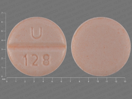 U 128: (29300-128) Hctz 25 mg Oral Tablet by Unichem Pharmaceuticals (Usa), Inc.