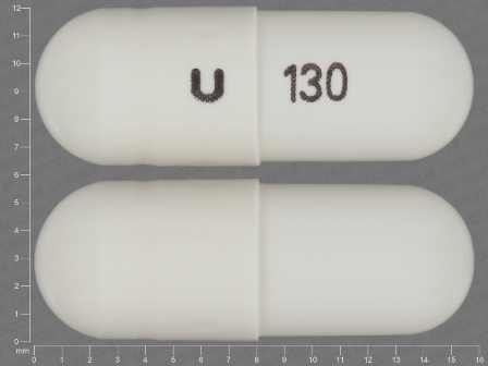 U 130: (29300-130) Hctz 12.5 mg Oral Capsule by Unichem Pharmaceuticals (Usa), Inc.