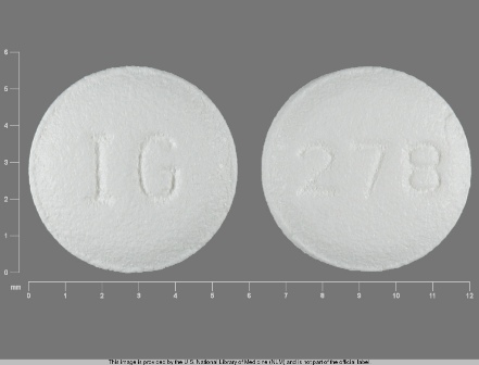 IG 278: (31722-278) Topiramate 25 mg Oral Tablet by Avpak