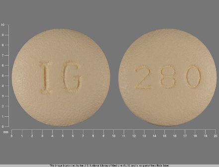 IG 280: (31722-280) Topiramate 100 mg Oral Tablet by Keltman Pharmaceuticals Inc.