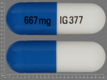 667mg IG377: (31722-377) Calcium Acetate 667 mg Oral Capsule by Bryant Ranch Prepack