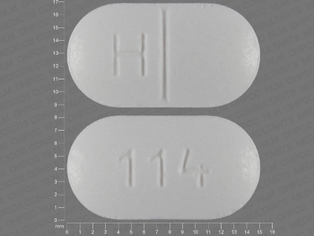 114 H: (31722-533) Methocarbamol 500 mg Oral Tablet by Denton Pharma, Inc. Dba Northwind Pharmaceuticals