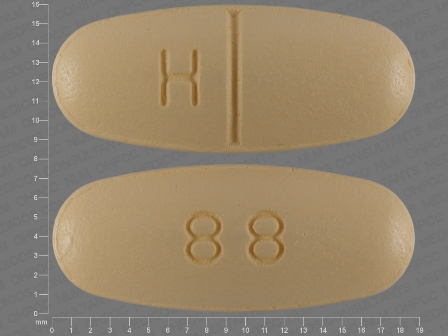 88 H: (31722-537) Levetiracetam 500 mg Oral Tablet, Film Coated by State of Florida Doh Central Pharmacy