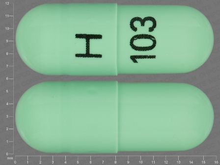 H 103: (31722-542) Indomethacin 25 mg Oral Capsule by Redpharm Drug, Inc.