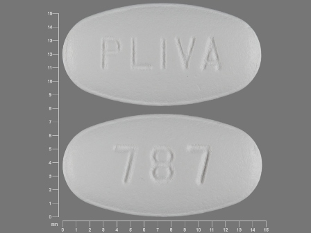 PLIVA 787: Azithromycin 250 mg Oral Tablet, Film Coated