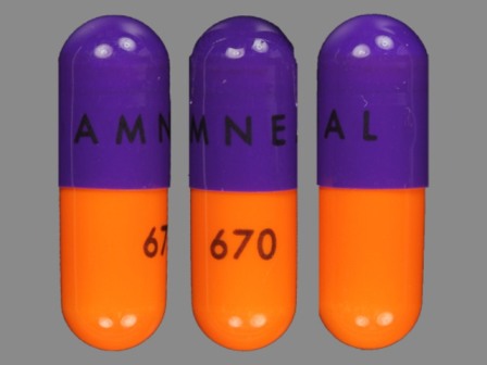 Amneal 670: (42291-102) Acebutolol Hydrochloride 400 mg Oral Capsule by Avpak