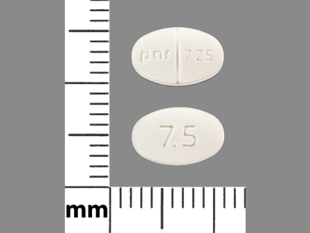 Par 725 7 5: (42291-176) Buspirone Hydrochloride 7.5 mg Oral Tablet by Remedyrepack Inc.