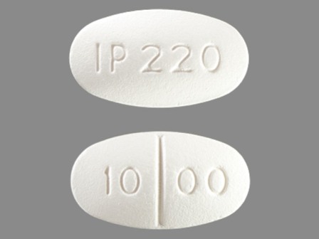 IP220 1000: (42291-607) Metformin Hydrochloride 1000 mg Oral Tablet by A-s Medication Solutions LLC