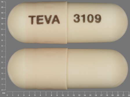 TEVA 3109: (42708-010) Amoxicillin 500 mg Oral Capsule by Qpharma Inc