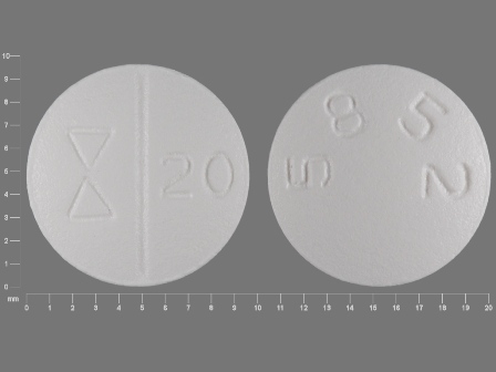 5852 20: (42708-023) Escitalopram 20 mg Oral Tablet, Film Coated by Qpharma Inc