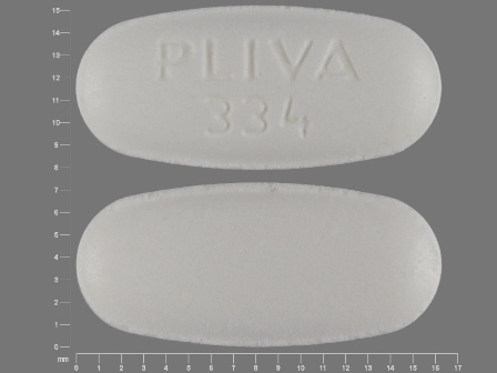 PLIVA 334: (42708-064) Metronidazole 500 mg Oral Tablet by Blenheim Pharmacal, Inc.