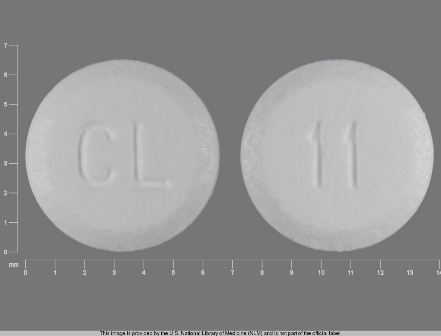 CL 11: (43199-011) Hyoscyamine Sulfate .125 mg Oral Tablet by Direct Rx