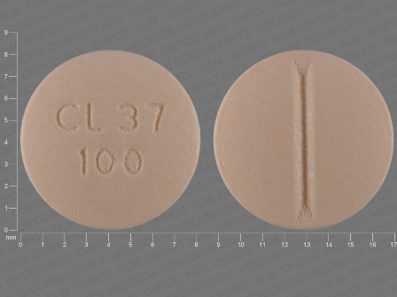 CL37 100: (43199-037) Labetalol Hydrochloride 100 mg Oral Tablet by Nucare Pharmaceuticals, Inc.