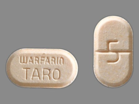 5 WARFARIN TARO: (43353-050) Warfarin Sodium 5 mg Oral Tablet by American Health Packaging