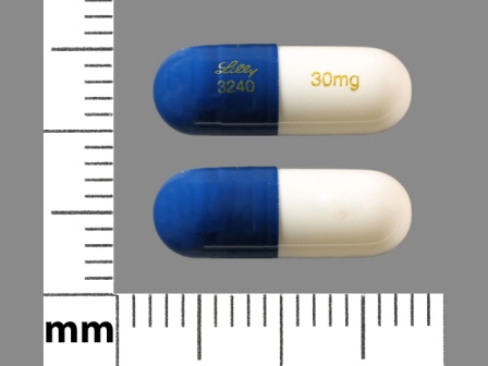 LILLY 3240 30 mg: (43353-303) Cymbalta 30 mg Oral Capsule, Delayed Release by Aphena Pharma Solutions - Tennessee, LLC
