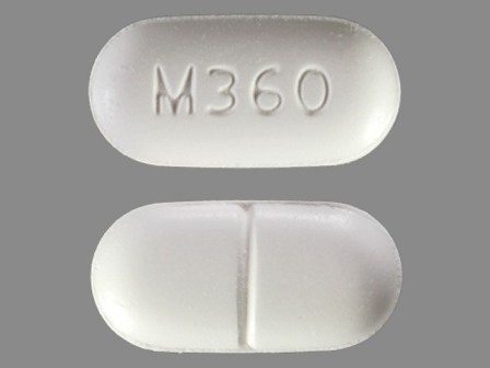 M360: (43353-422) Apap 750 mg / Hydrocodone Bitartrate 7.5 mg Oral Tablet by Aphena Pharma Solutions - Tennessee, Inc.