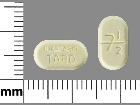 7 1 2 WARFARIN TARO: (43353-579) Warfarin Sodium 7.5 mg Oral Tablet by Remedyrepack Inc.