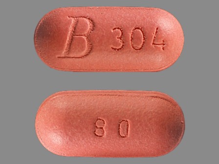 B304 80: (43353-768) Simvastatin 80 mg Oral Tablet by Aphena Pharma Solutions - Tennessee, Inc.
