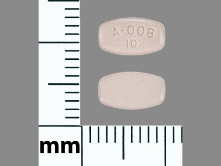 A 008 10: (43353-848) Aripiprazole 10 mg Oral Tablet by Remedyrepack Inc.