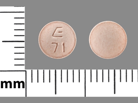 E 71: (43353-866) Lisinopril and Hydrochlorothiazide Oral Tablet by Aphena Pharma Solutions - Tennessee, LLC