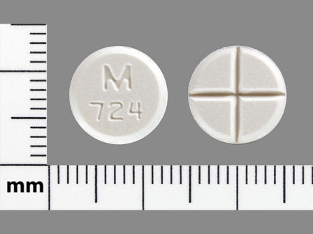 M 724: (43353-914) Tizanidine 4 mg Oral Tablet by Aphena Pharma Solutions - Tennessee, LLC