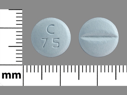 C 75: (43353-944) Metoprolol Tartrate 100 mg Oral Tablet, Film Coated by Preferred Pharmaceuticals Inc.