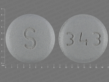 S 343: Benazepril Hydrochloride 20 mg/1 Oral Tablet, Coated
