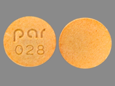 Par 028: (49884-028) Hydralazine Hydrochloride 50 mg Oral Tablet by Par Pharmaceutical, Inc.