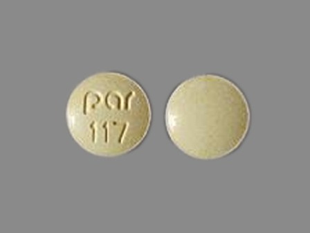 Par 117: (49884-117) Amiloride Hydrochloride 5 mg Oral Tablet by Carilion Materials Management