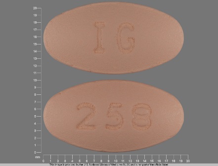 IG 258: (49884-196) Nabumetone 750 mg Oral Tablet by Par Pharmaceutical Inc.