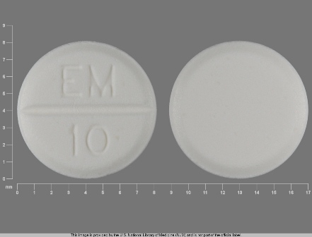 EM 10: (49884-641) Methimazole 10 mg Oral Tablet by Remedyrepack Inc.