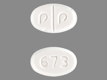 P P 673: (49884-673) Cabergoline .5 mg Oral Tablet by Nucare Pharmaceuticals, Inc.