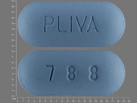PLIVA 788: (50090-0960) Azithromycin 500 mg Oral Tablet, Film Coated by Pharmpak, Inc.