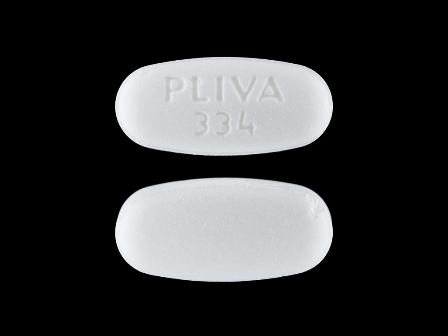 PLIVA 334 White Oval Pill