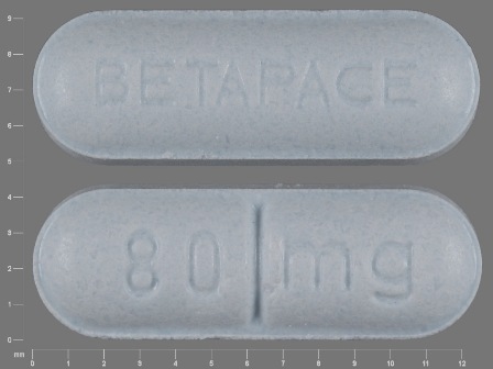 Betapace 80 mg: (50419-105) Betapace 80 mg Oral Tablet by Bayer Healthcare Pharmaceuticals Inc.