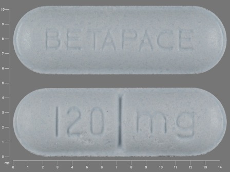 BETAPACE 120 MG: (50419-109) Betapace 120 mg Oral Tablet by Covis Pharma