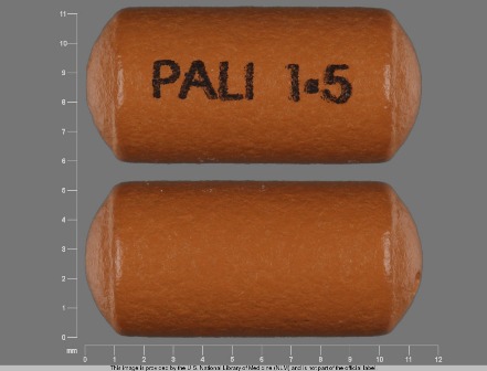 PAL 1 5 OR PALI 1 5: (50458-554) Invega 1.5 mg 24 Hr Extended Release Tablet by Janssen Pharmaceuticals, Inc.
