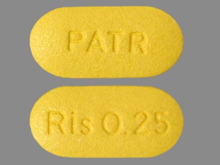 Ris 0 25 PATR: (50458-590) Risperidone 0.25 mg Oral Tablet by Cardinal Health