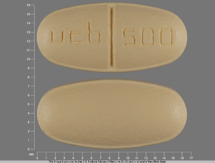 ucb 500: (50474-595) Keppra 500 mg Oral Tablet, Film Coated by Rxpak Division of Mckesson Corporation