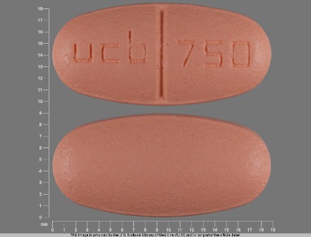 ucb 750: (50474-596) Keppra 750 mg Oral Tablet, Film Coated by Rxpak Division of Mckesson Corporation