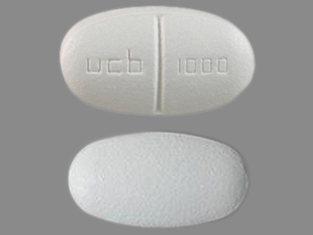 ucb 1000: (50474-597) Keppra 1000 mg Oral Tablet by Ucb Farchim S.a.