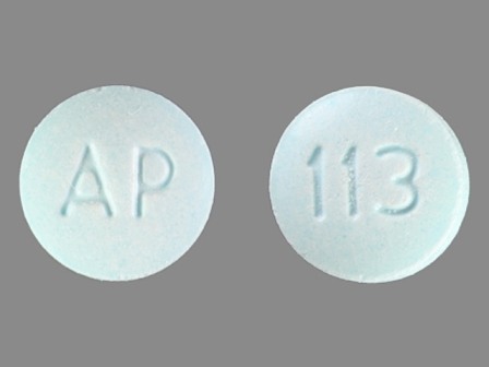 AP 113: Hyoscyamine Sulfate Sl 0.125 Disintegrating Sublingual Tablet