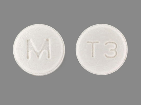 T3 M: (51079-572) Trifluoperazine 1 mg Oral Tablet by Mylan Institutional Inc.